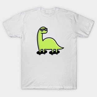 Skateboarding Dino Brachiosaurus T-Shirt